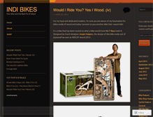 Tablet Screenshot of indibikes.wordpress.com