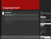 Tablet Screenshot of lusgasparyan.wordpress.com