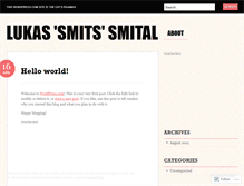 Tablet Screenshot of lukassmital.wordpress.com