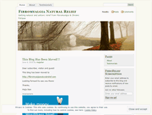 Tablet Screenshot of fibromyalgianaturalrelief.wordpress.com