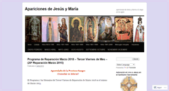 Desktop Screenshot of aparicionesdejesusymaria.wordpress.com