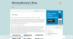 Desktop Screenshot of ministrymommy.wordpress.com