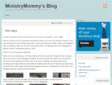 Tablet Screenshot of ministrymommy.wordpress.com
