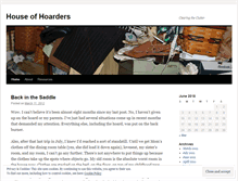 Tablet Screenshot of houseofhoarders.wordpress.com