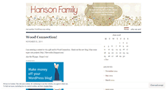 Desktop Screenshot of hansonfamily.wordpress.com