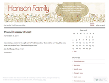 Tablet Screenshot of hansonfamily.wordpress.com