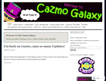 Tablet Screenshot of cazmogalaxy.wordpress.com
