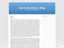 Tablet Screenshot of kevinkuritzky.wordpress.com