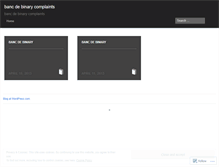Tablet Screenshot of home.bancdebinarycomplaints.wordpress.com