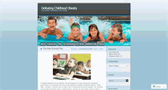 Desktop Screenshot of childhoodobesityinutah.wordpress.com