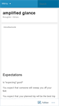 Mobile Screenshot of amplifiedglance.wordpress.com