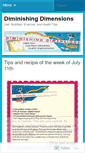Mobile Screenshot of diminishingdimensions.wordpress.com