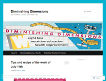Tablet Screenshot of diminishingdimensions.wordpress.com