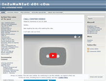 Tablet Screenshot of inzomaniac.wordpress.com