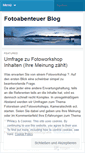 Mobile Screenshot of fotoabenteuer.wordpress.com