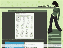 Tablet Screenshot of aakritijain.wordpress.com