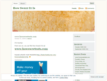 Tablet Screenshot of howsweet.wordpress.com