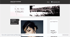 Desktop Screenshot of notesfrommoorland.wordpress.com