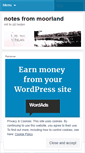 Mobile Screenshot of notesfrommoorland.wordpress.com