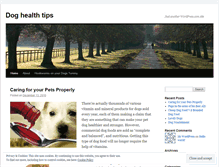 Tablet Screenshot of doghealthyfood1.wordpress.com