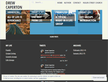 Tablet Screenshot of drewcaperton.wordpress.com