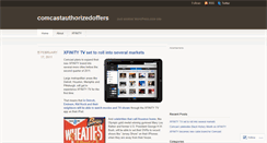 Desktop Screenshot of comcastauthorizedoffers.wordpress.com