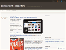 Tablet Screenshot of comcastauthorizedoffers.wordpress.com