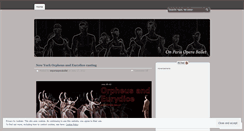 Desktop Screenshot of onparisoperaballet.wordpress.com
