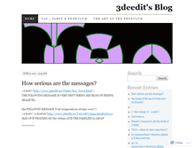 Tablet Screenshot of 3deedit.wordpress.com