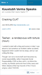 Mobile Screenshot of kaustubhverma.wordpress.com