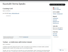 Tablet Screenshot of kaustubhverma.wordpress.com