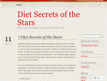 Tablet Screenshot of dietsecretsofthestars.wordpress.com