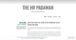 Desktop Screenshot of hrpadawan.wordpress.com