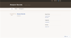 Desktop Screenshot of amazonsecrets.wordpress.com