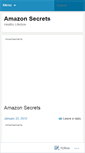 Mobile Screenshot of amazonsecrets.wordpress.com