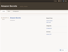 Tablet Screenshot of amazonsecrets.wordpress.com