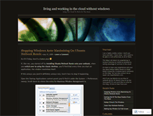 Tablet Screenshot of cloudliving.wordpress.com