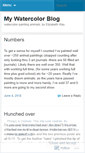 Mobile Screenshot of mywatercolorblog.wordpress.com