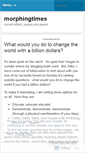 Mobile Screenshot of morphingtimes.wordpress.com