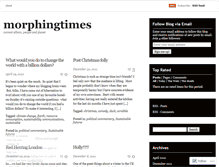 Tablet Screenshot of morphingtimes.wordpress.com