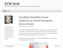 Tablet Screenshot of ecmtech.wordpress.com