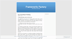 Desktop Screenshot of frameworksfactory.wordpress.com