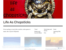 Tablet Screenshot of lifeaschopsticks.wordpress.com