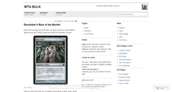 Desktop Screenshot of mtgbulk.wordpress.com