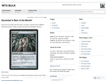 Tablet Screenshot of mtgbulk.wordpress.com