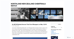 Desktop Screenshot of chemtrailsnorthnz.wordpress.com
