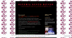 Desktop Screenshot of osteriagustodivino.wordpress.com
