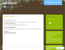 Tablet Screenshot of monsieurdavid.wordpress.com