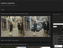 Tablet Screenshot of parodiesandvariations.wordpress.com