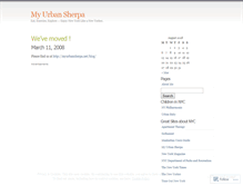 Tablet Screenshot of myurbansherpa.wordpress.com